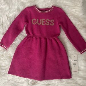 Guess Kids Fuchsia Dress with Gold Logo